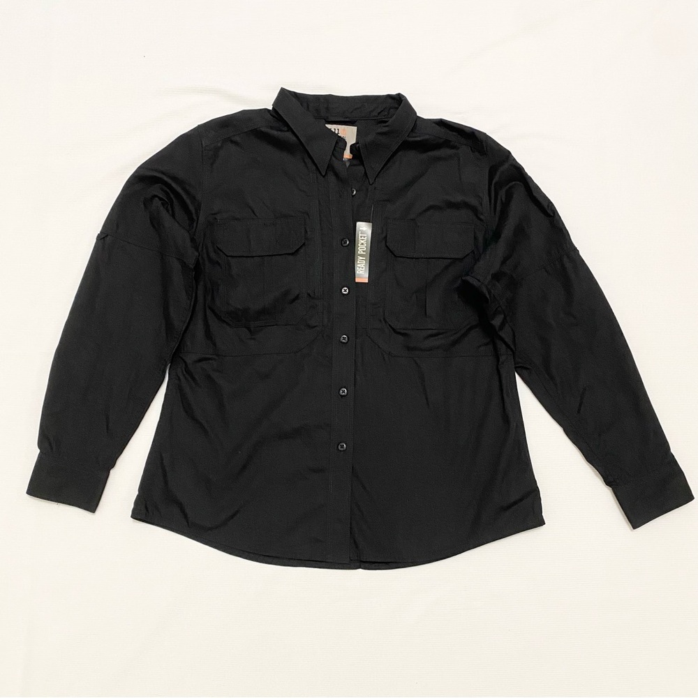 5.11 Tactical Women’s Taclite Pro Button Down Long Sleeve Shirt Black